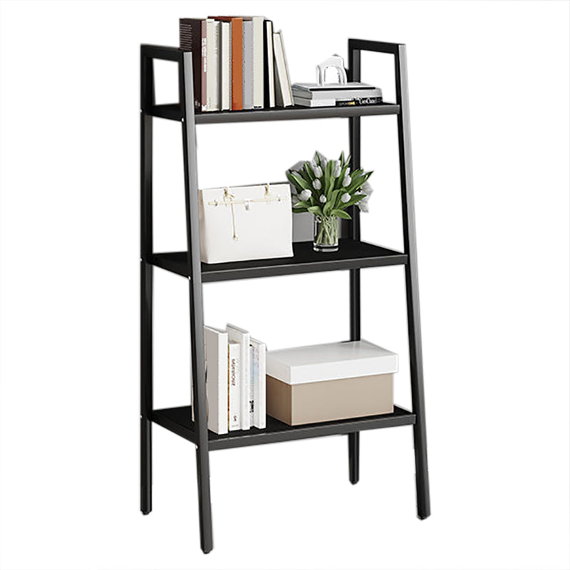 Contemporary Open Bookcase Metal Ladder Bookshelf for Kitchen