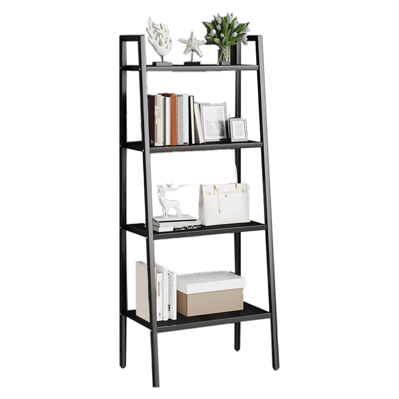 Contemporary Open Bookcase Metal Ladder Bookshelf for Kitchen
