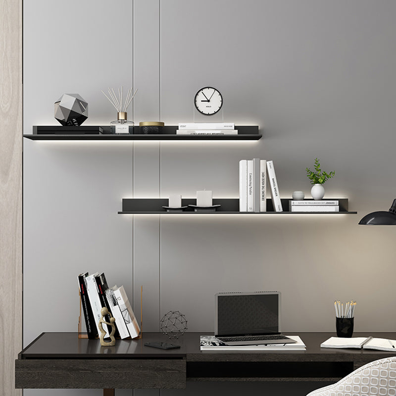 Modern Metal Bookcase Wall Mounted Floating Bookshelf for Living Room