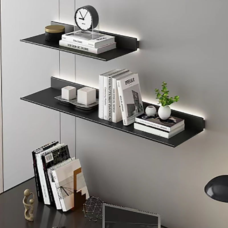Modern Metal Bookcase Wall Mounted Floating Bookshelf for Living Room