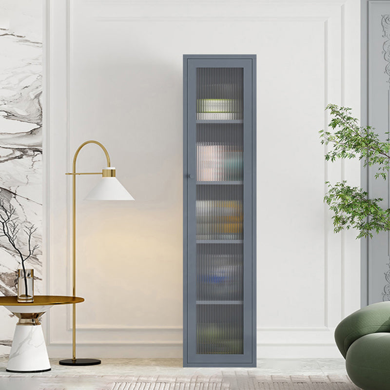 Modern Metal Bookcase Standard Closed Back Shelf with Rectangular Shelves