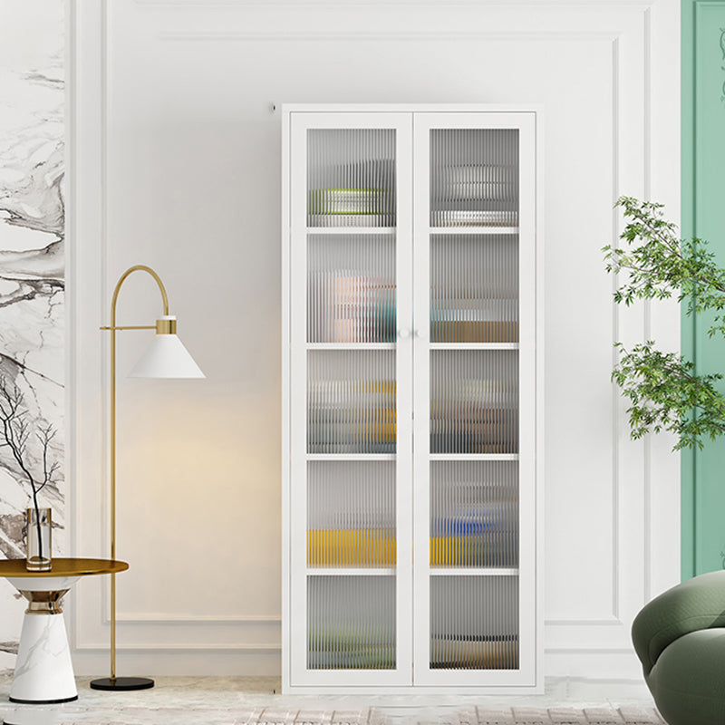 Modern Metal Bookcase Standard Closed Back Shelf with Rectangular Shelves