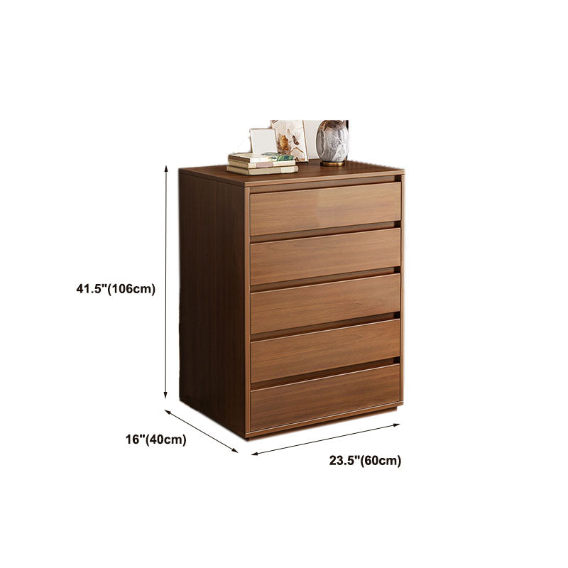 16" D Storage Chest Modern Wood Storage Chest in White and Brown