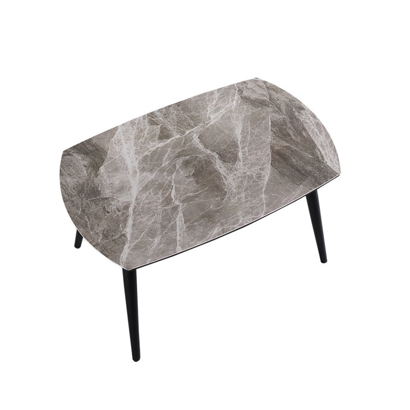 Modern Gray Sintered Stone Dining Table Set 1/4/5/7 Pieces Dining Set for Home Use