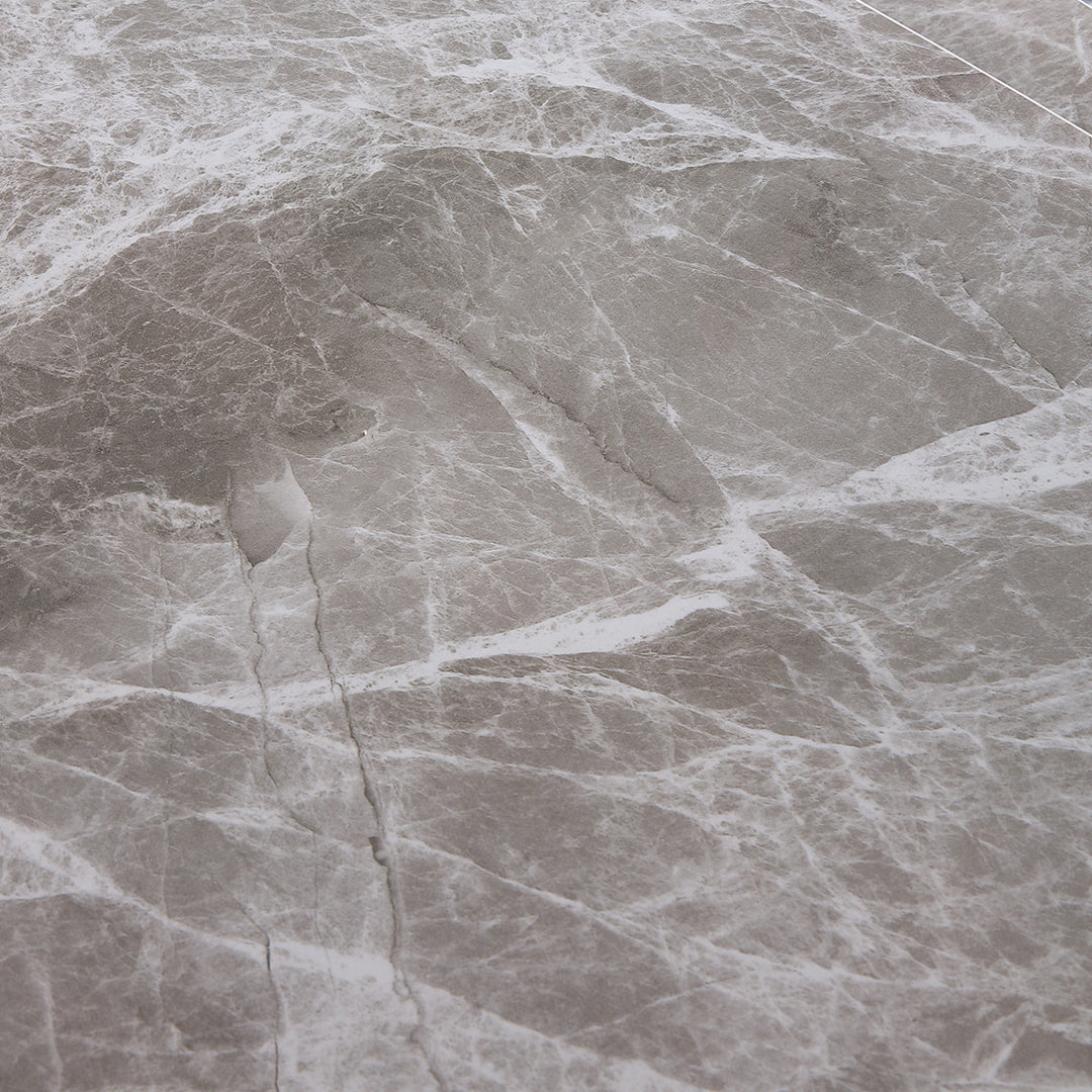 Modern Gray Sintered Stone Dining Table Set 1/4/5/7 Pieces Dining Set for Home Use