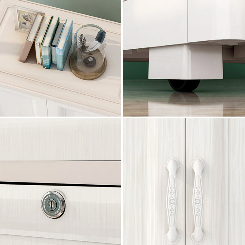 Bedroom Hinged Door Storage Cabinet Contemporary Plastic Cabinet