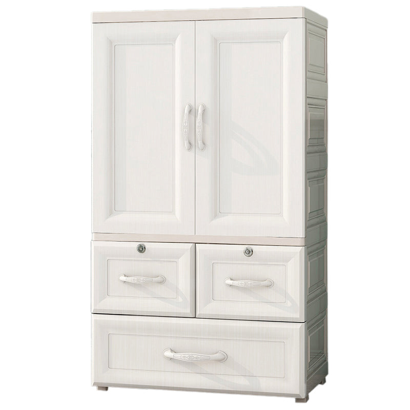 Bedroom Hinged Door Storage Cabinet Contemporary Plastic Cabinet