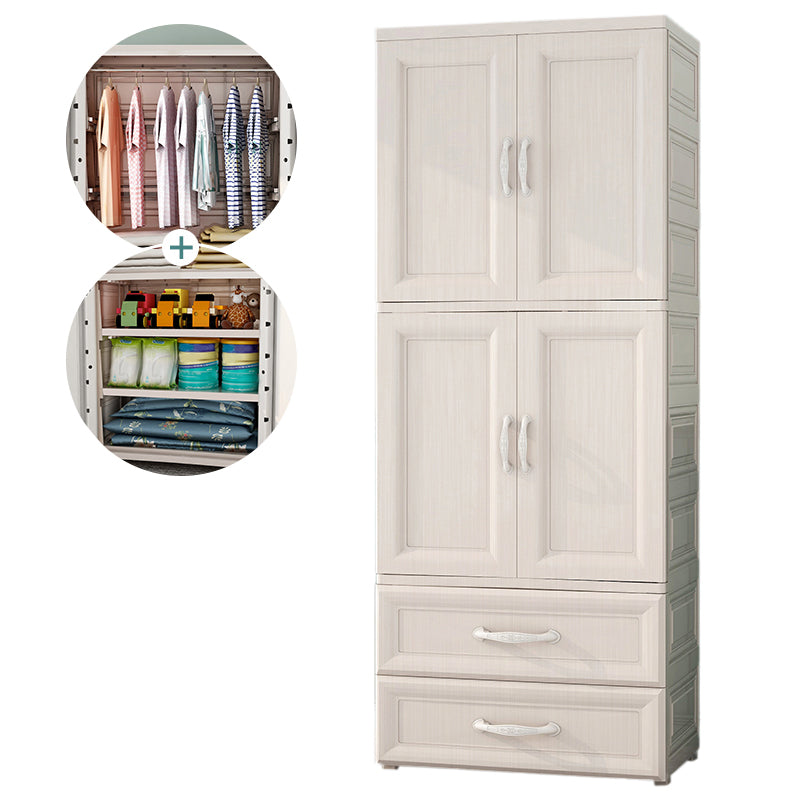 Bedroom Hinged Door Storage Cabinet Contemporary Plastic Cabinet