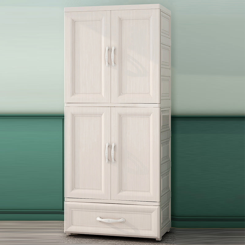 Bedroom Hinged Door Storage Cabinet Contemporary Plastic Cabinet