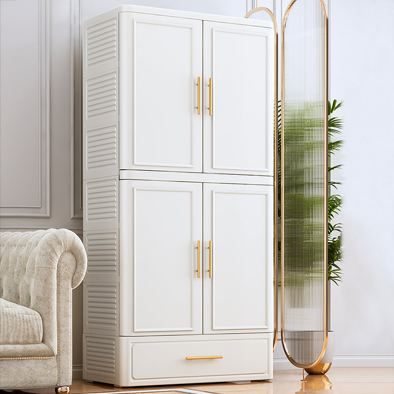 Plastic Matte Finish Storage Cabinet Contemporary Hinged Door Cabinet