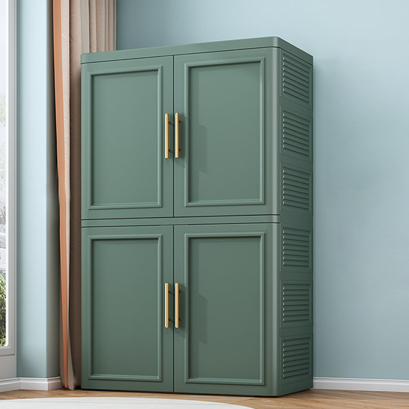 Plastic Matte Finish Storage Cabinet Contemporary Hinged Door Cabinet
