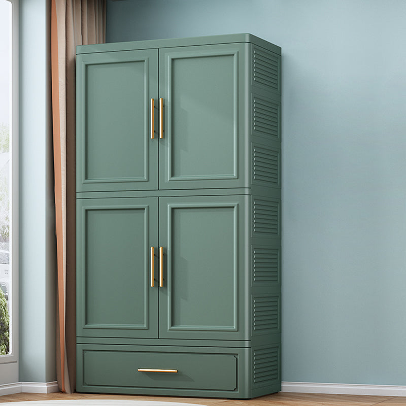 Plastic Matte Finish Storage Cabinet Contemporary Hinged Door Cabinet
