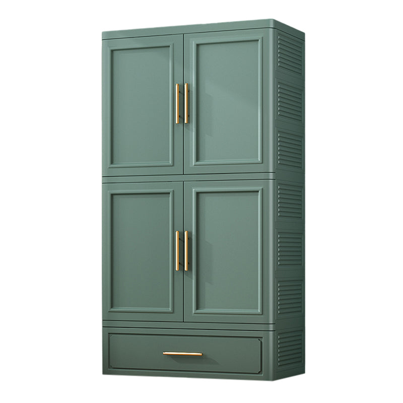 Plastic Matte Finish Storage Cabinet Contemporary Hinged Door Cabinet