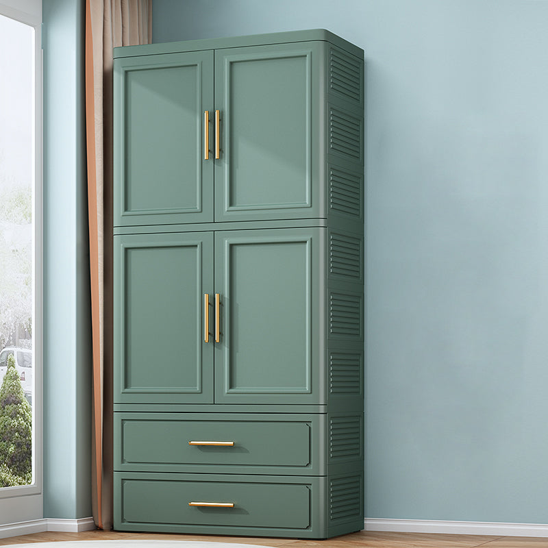 Plastic Matte Finish Storage Cabinet Contemporary Hinged Door Cabinet