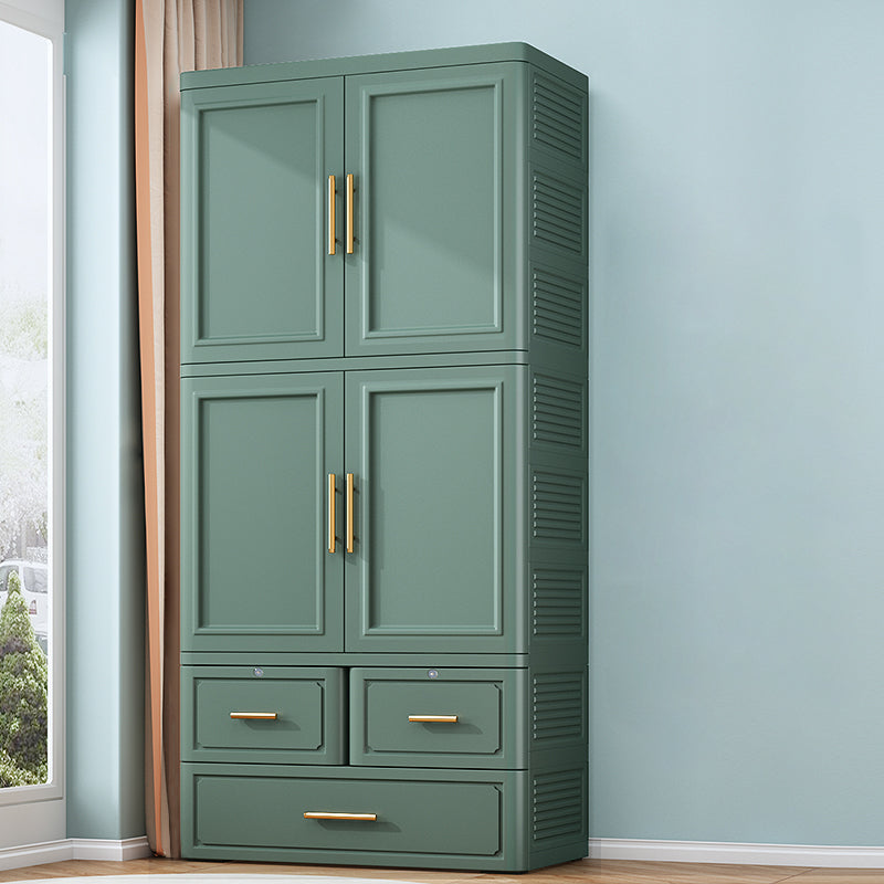Plastic Matte Finish Storage Cabinet Contemporary Hinged Door Cabinet