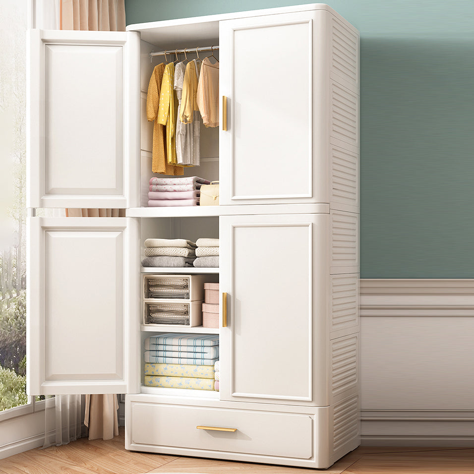 Plastic Matte Finish Storage Cabinet Contemporary Hinged Door Cabinet