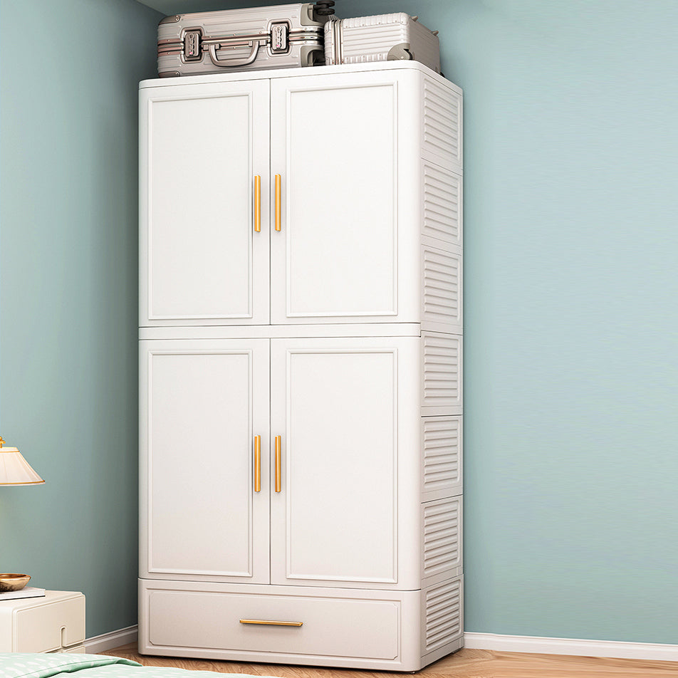 Plastic Matte Finish Storage Cabinet Contemporary Hinged Door Cabinet