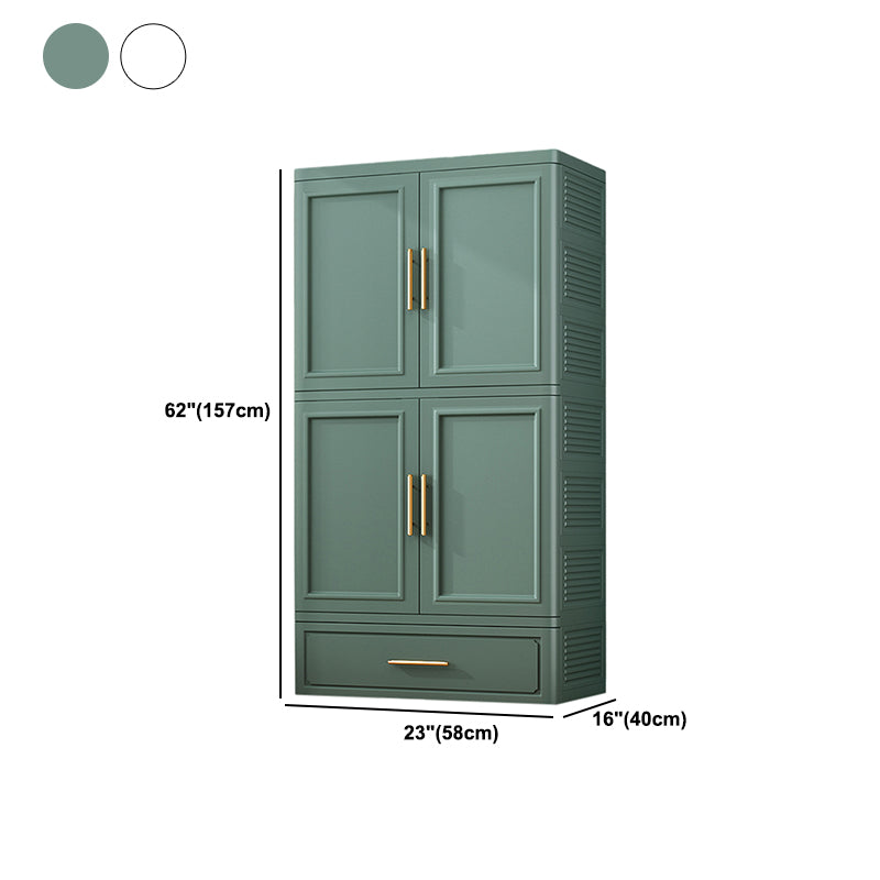 Plastic Matte Finish Storage Cabinet Contemporary Hinged Door Cabinet