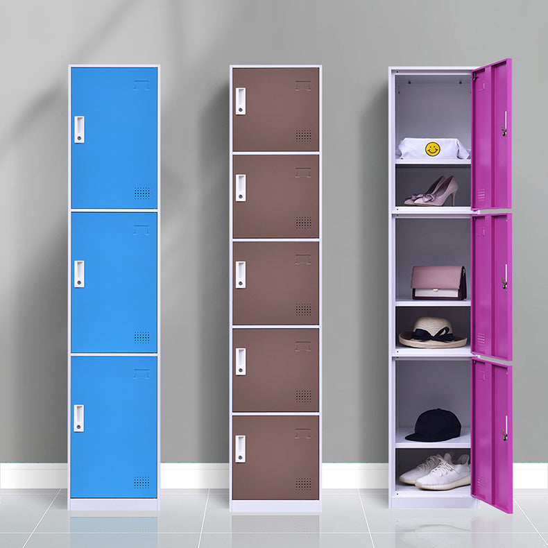 Non-Hanging Storage Cabinet Contemporary Steel Wardrobe Armoire