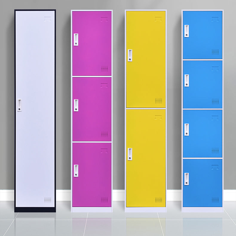 Non-Hanging Storage Cabinet Contemporary Steel Wardrobe Armoire