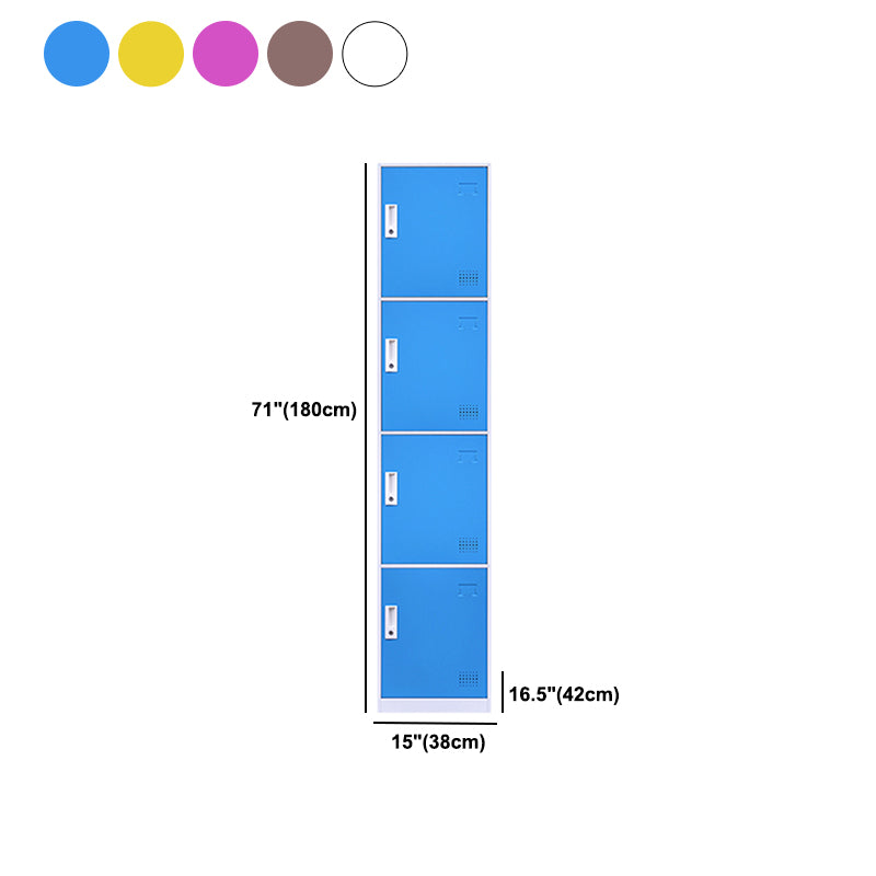 Non-Hanging Storage Cabinet Contemporary Steel Wardrobe Armoire