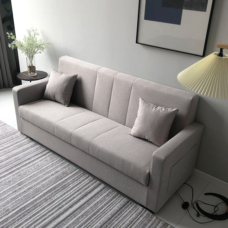 Living Room Contemporary Biscuit Back Square Arm Stationary Sofa