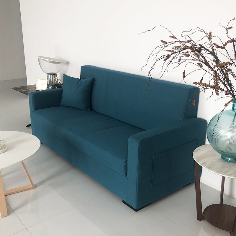 Living Room Contemporary Biscuit Back Square Arm Stationary Sofa