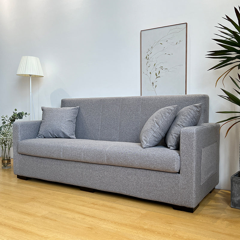 Living Room Contemporary Biscuit Back Square Arm Stationary Sofa