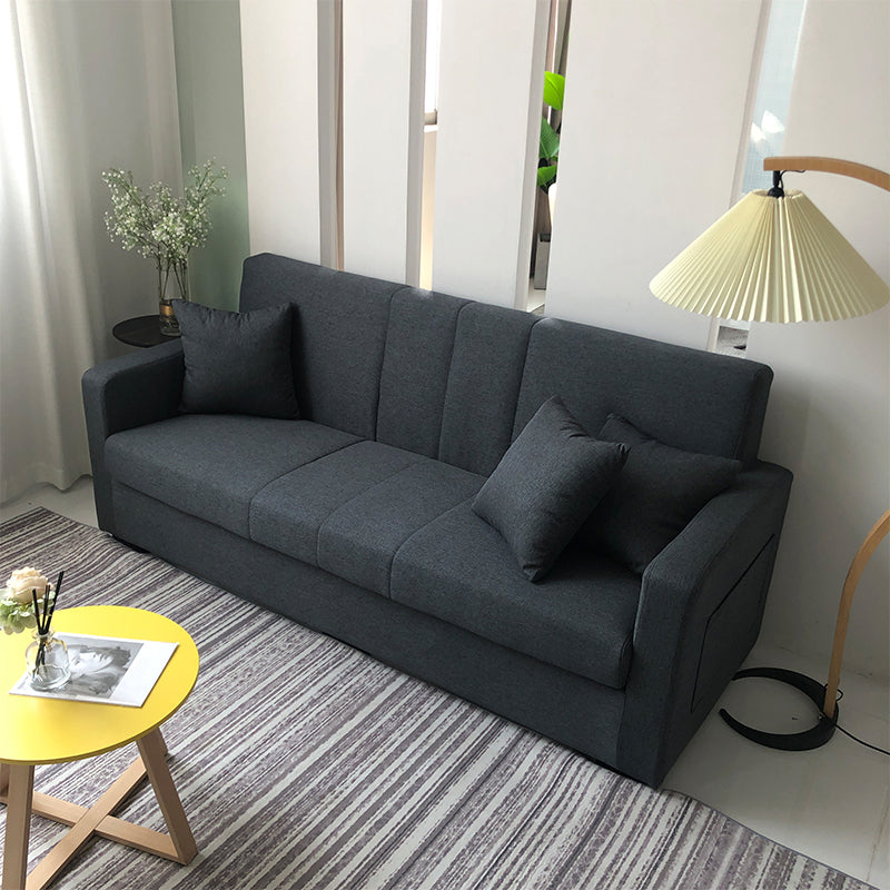 Living Room Contemporary Biscuit Back Square Arm Stationary Sofa