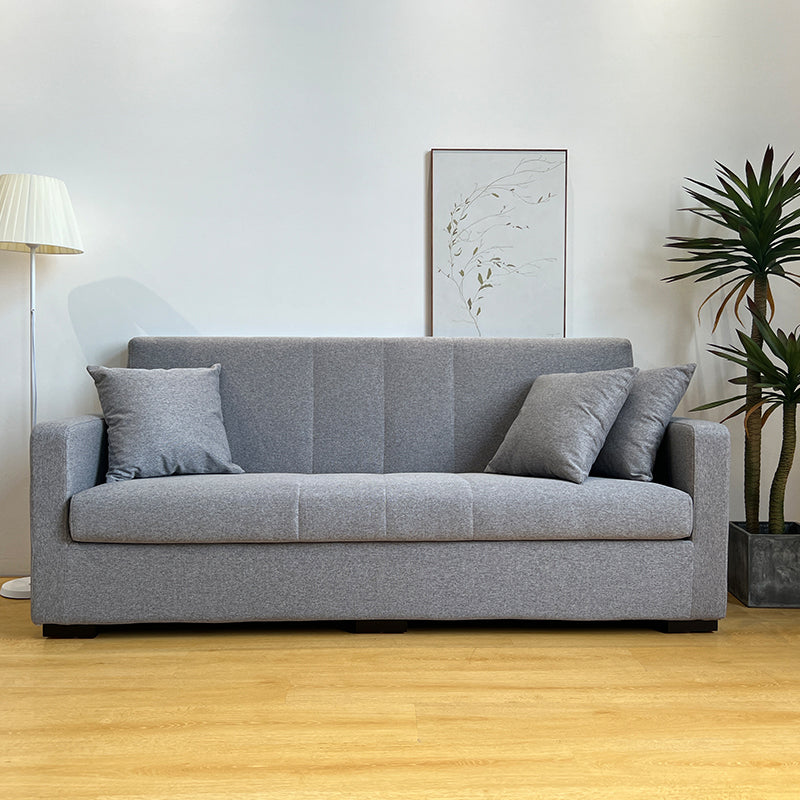 Living Room Contemporary Biscuit Back Square Arm Stationary Sofa
