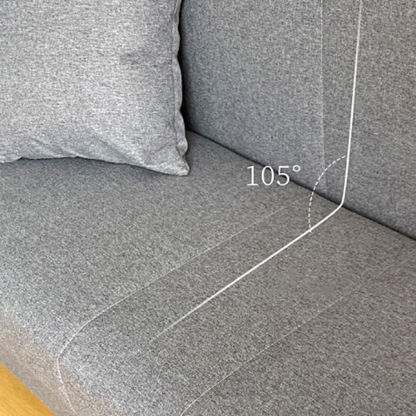 Living Room Contemporary Biscuit Back Square Arm Stationary Sofa