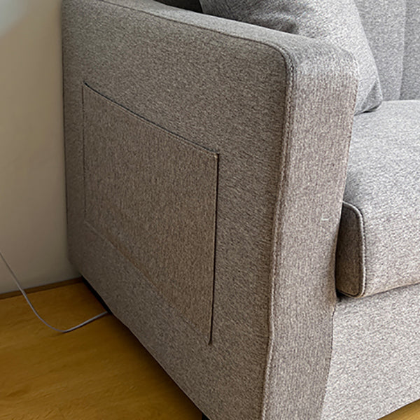 Living Room Contemporary Biscuit Back Square Arm Stationary Sofa