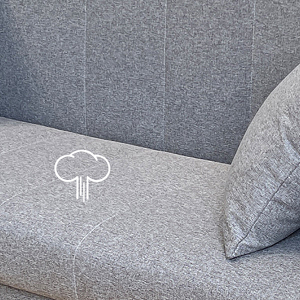 Living Room Contemporary Biscuit Back Square Arm Stationary Sofa