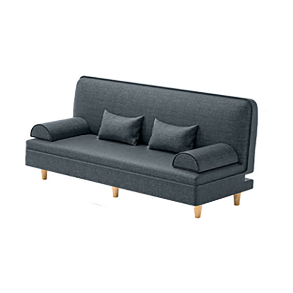 Linen Contemporary Armless Adjustable Sofa Convertible Sofa for Living Room, Apartment