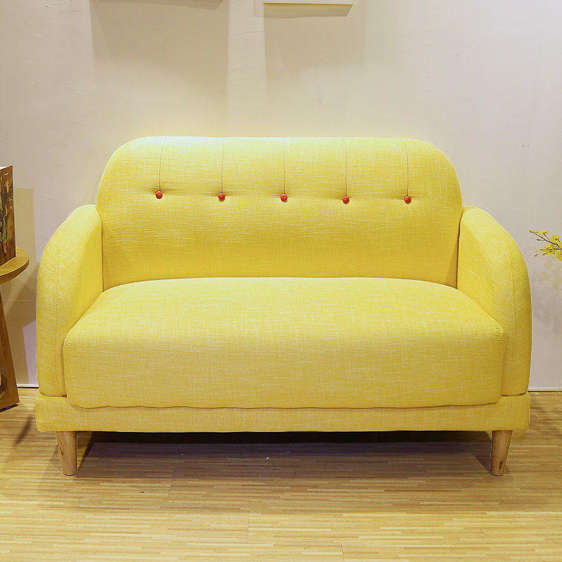 Contemporary Tufted Split-Back Standard Square Arm Living Room Sofa