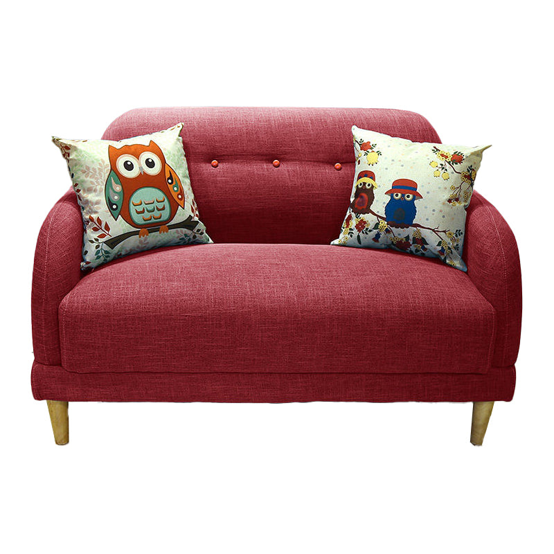 Contemporary Tufted Split-Back Standard Square Arm Living Room Sofa