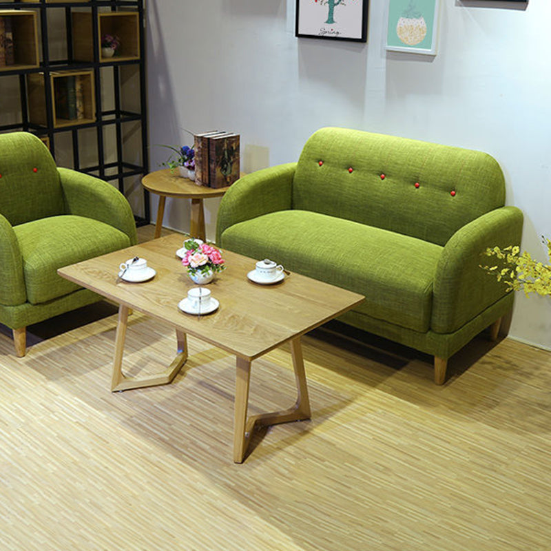 Contemporary Tufted Split-Back Standard Square Arm Living Room Sofa