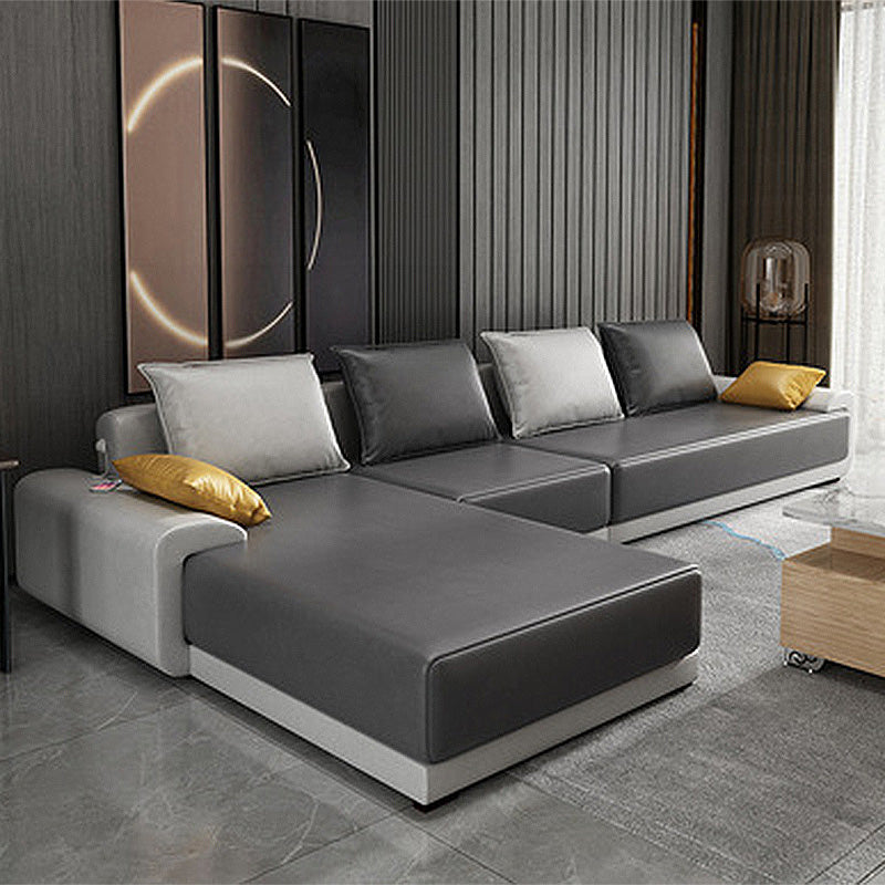Round Armrest Cushioned Back Cotton Sofa Bed Sponge/latex Padded Sofa