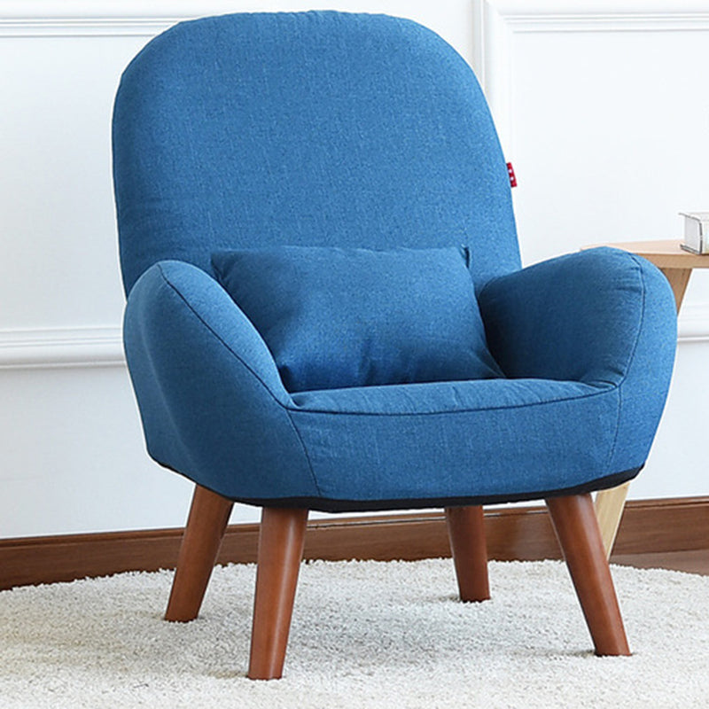 Linen Arm Chair 23.62" L x 21.65" W Basic Four Leg Accent Armchair for Living Room