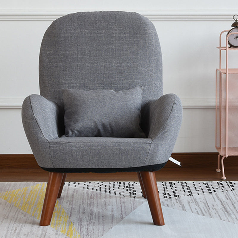 Linen Arm Chair 23.62" L x 21.65" W Basic Four Leg Accent Armchair for Living Room