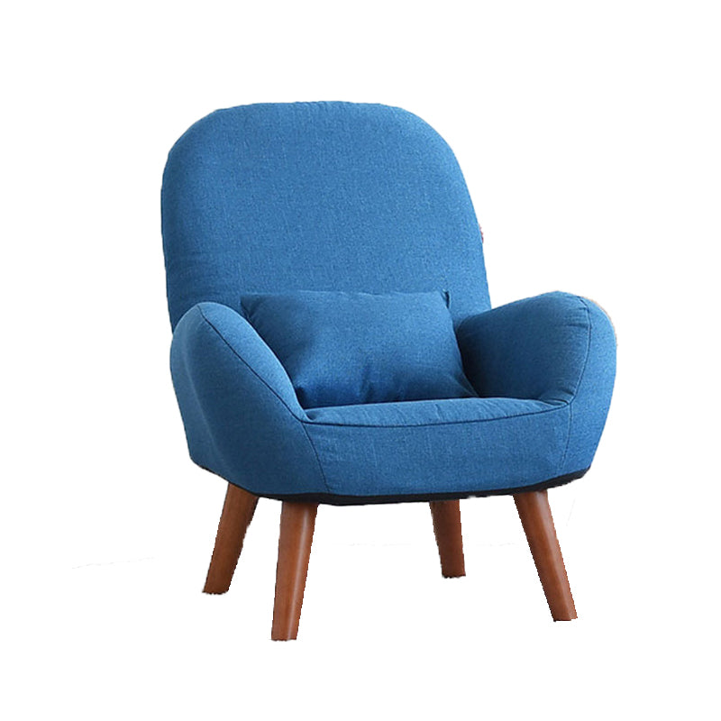 Linen Arm Chair 23.62" L x 21.65" W Basic Four Leg Accent Armchair for Living Room