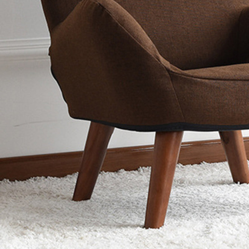 Linen Arm Chair 23.62" L x 21.65" W Basic Four Leg Accent Armchair for Living Room