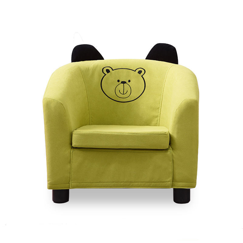 19.29" W x 17.71" D x 17.32" H Cotton Blend Accent Armchair with Basic Four Legs