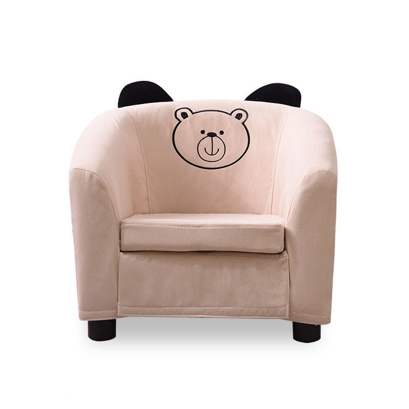 19.29" W x 17.71" D x 17.32" H Cotton Blend Accent Armchair with Basic Four Legs