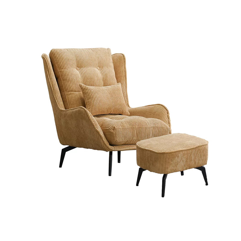 Corduroy Chair  30.70" L x 37.00" W x 46.45" H Tufted Cushions Chair
