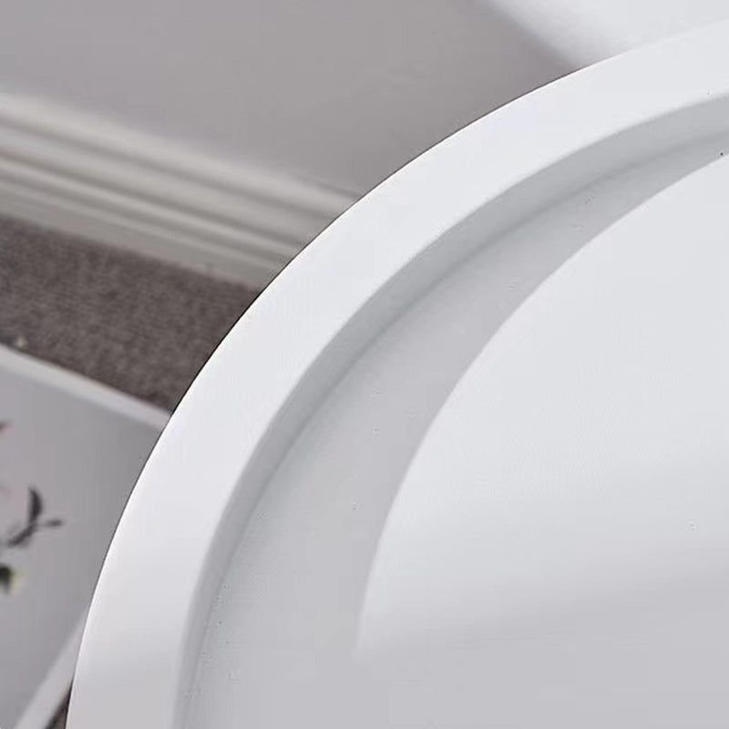 Mid-Century Cross Legs Side Table Metal Round Side End Table