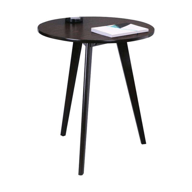 Scandinavian 23.6"/27.5" Round Wooden Top Side Table 3 Legs End Table