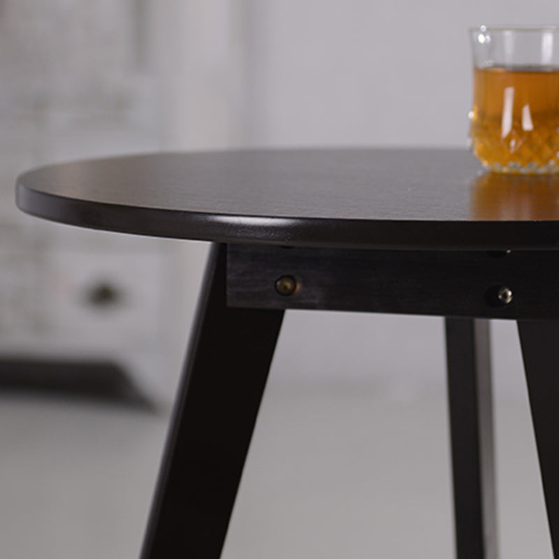 Scandinavian 23.6"/27.5" Round Wooden Top Side Table 3 Legs End Table