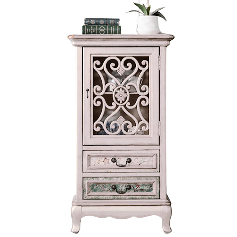 Industrial Accent Cabinet with Drawers and Bracket Legs Side Cabinet