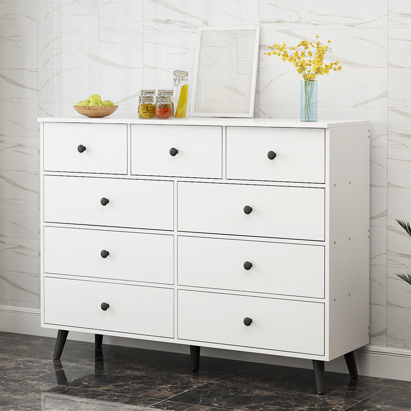 Modern Accent Chest with Straight Legs and Drawers Storage Cabinet